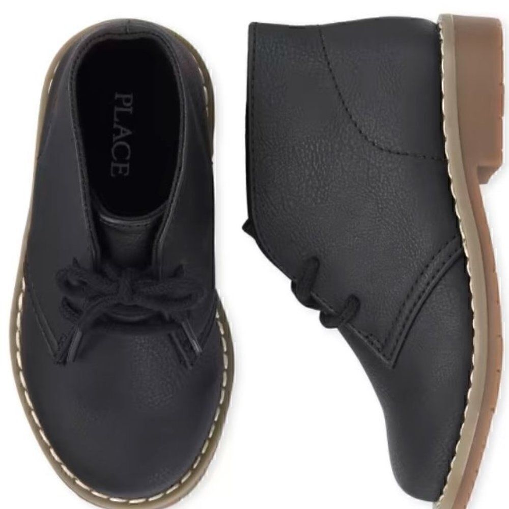 Children’s Place Boys Uniform Lace Up Boots
